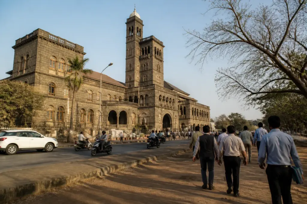 Pune PMC building linked to a corporators’ decision on drought relief contributions