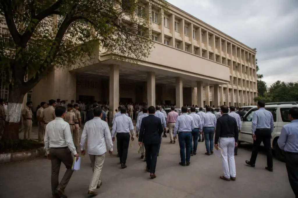 Pune collectorate building linked to an assault complaint involving an RTI activist and MLA