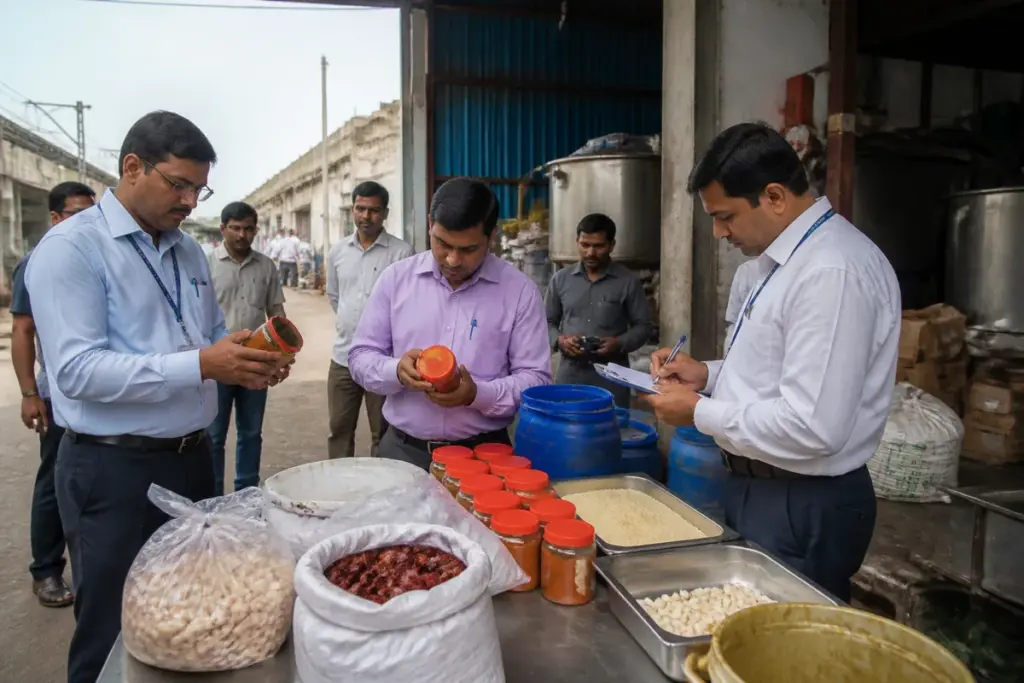 Ahmedabad fake tomato sauce seizure during a food department raid in Gota