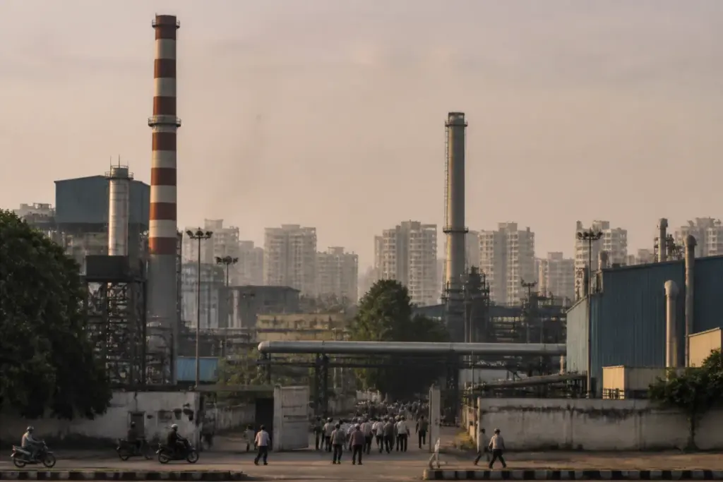 Ahmedabad industrial relocation concerns around factories in a growing urban area
