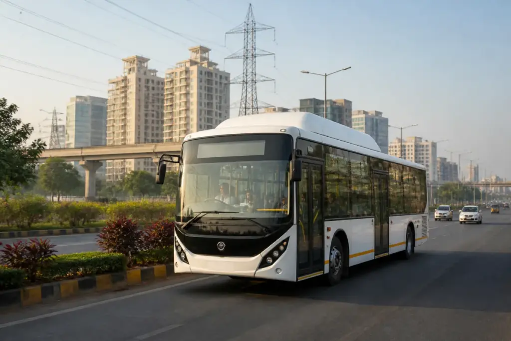 Pushpak bus planned for the Hyderabad airport bus route from Patancheru to RGIA