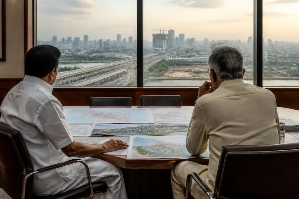 Tamil Nadu infrastructure funding discussed during a reported meeting between the Tamil Nadu and Andhra Pradesh chief ministers