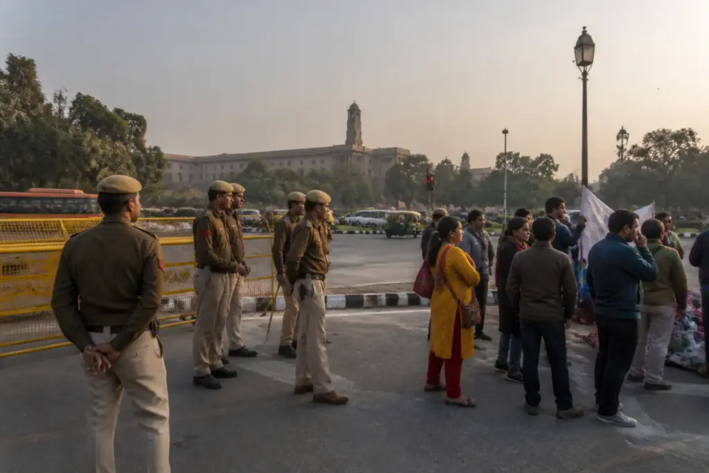 Jantar Mantar protest site in Delhi linked to a Supreme Court panel complaint portal