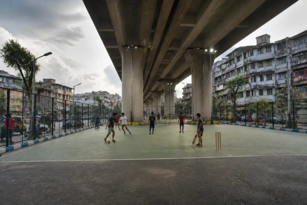 Kolkata sports zones planned beneath a flyover for community recreation