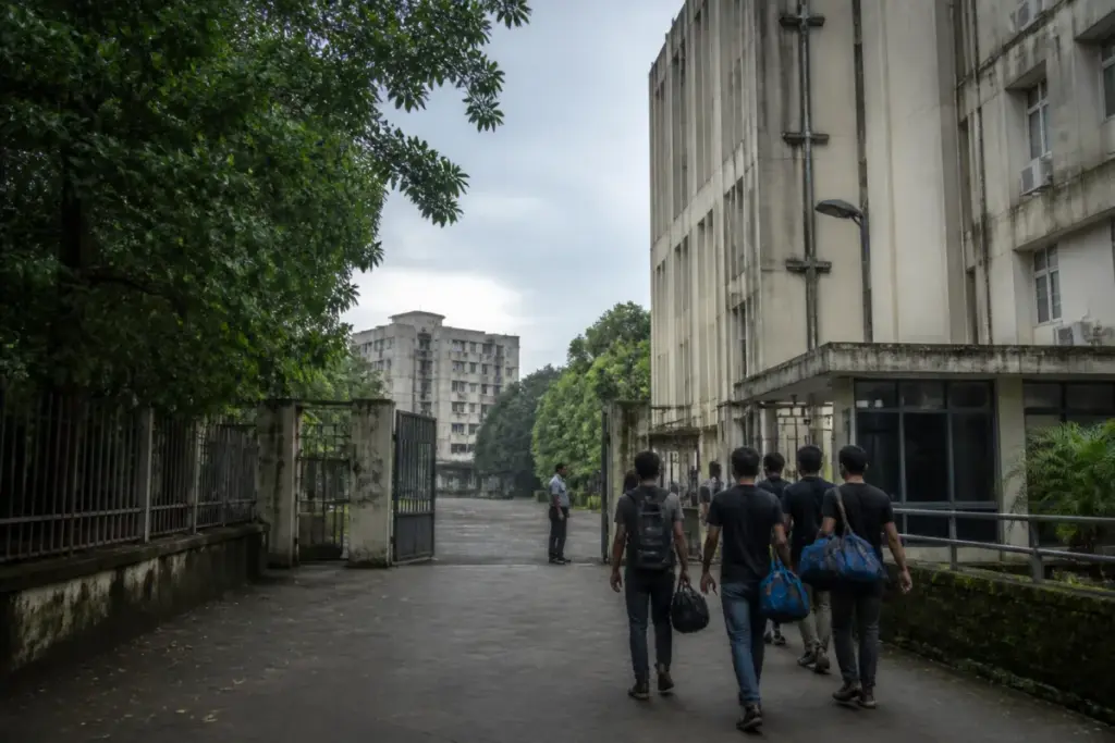 SRFTI campus in Kolkata amid suspension of classes and student protests