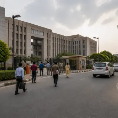 Greater Noida Authority office building linked to questions over expired staff contracts