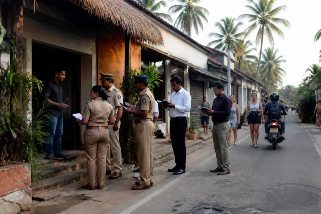 Varkala spas and tourist businesses along Kerala’s coastal destination