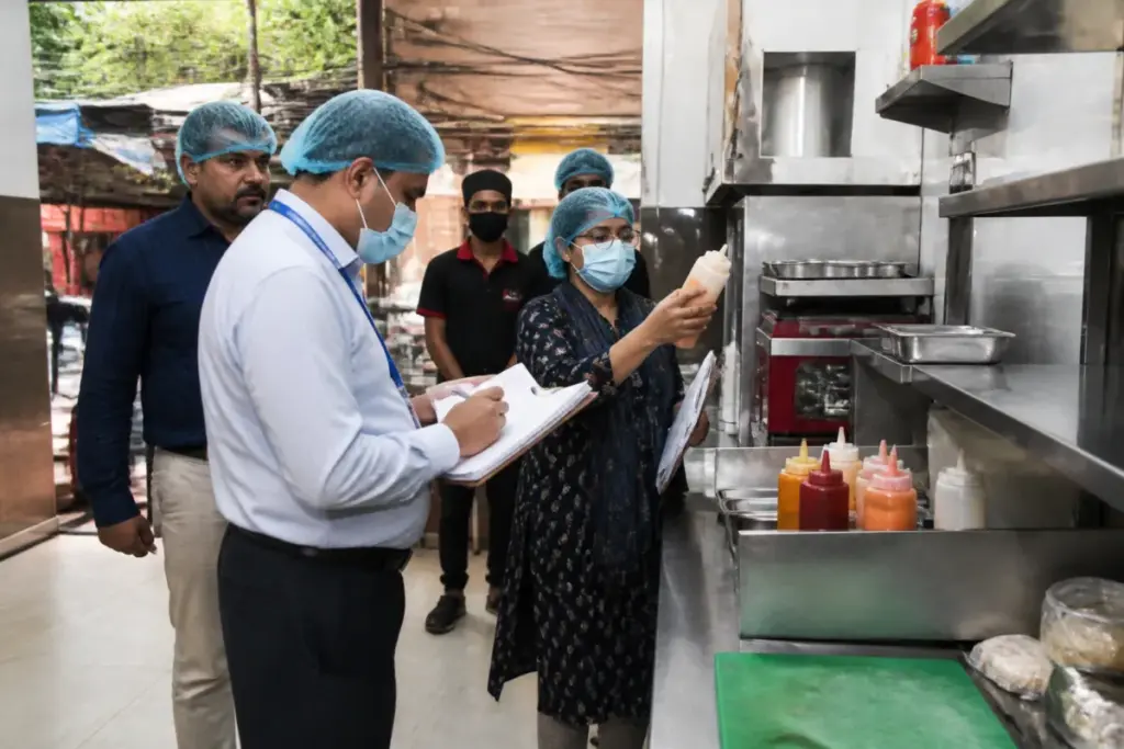 Patna food safety inspection at a commercial food outlet