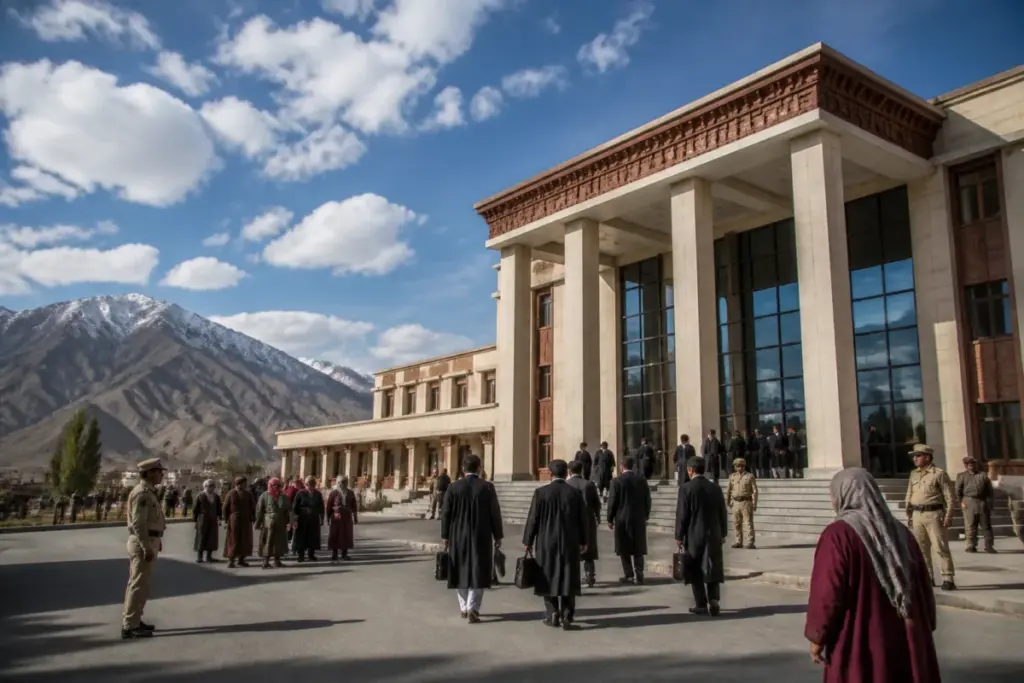 Ladakh High Court bench inauguration venue against the region’s mountainous landscape