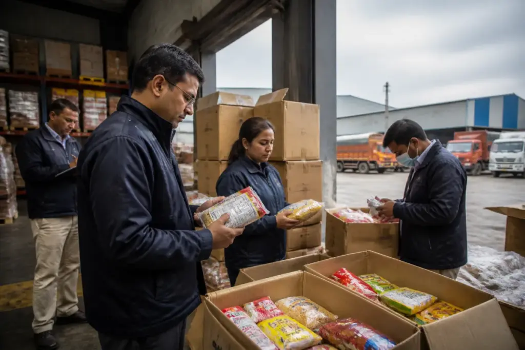 FDA raid on a warehouse linked to an expired food resale case in Maharashtra