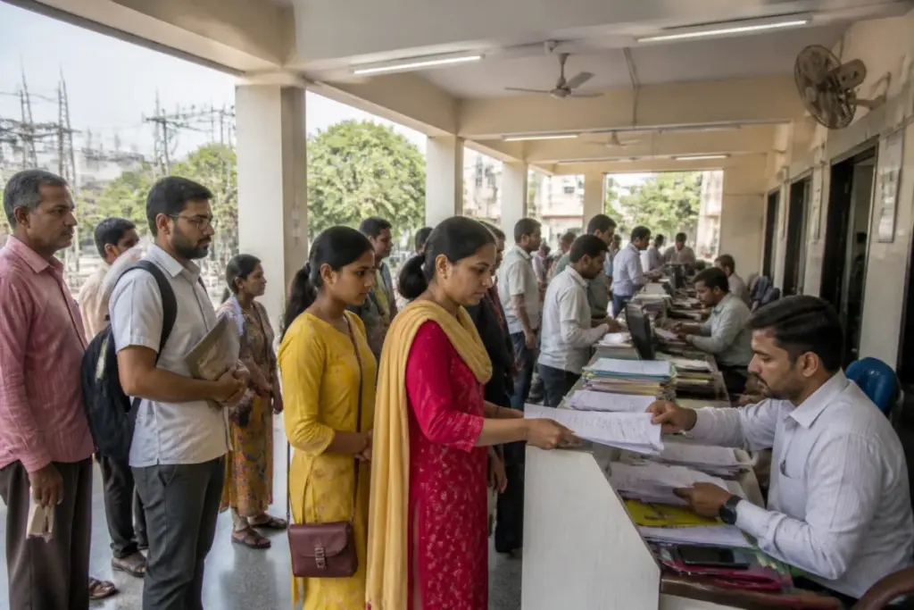 Electricity office in Karnataka linked to Gruha Jyothi scheme verification