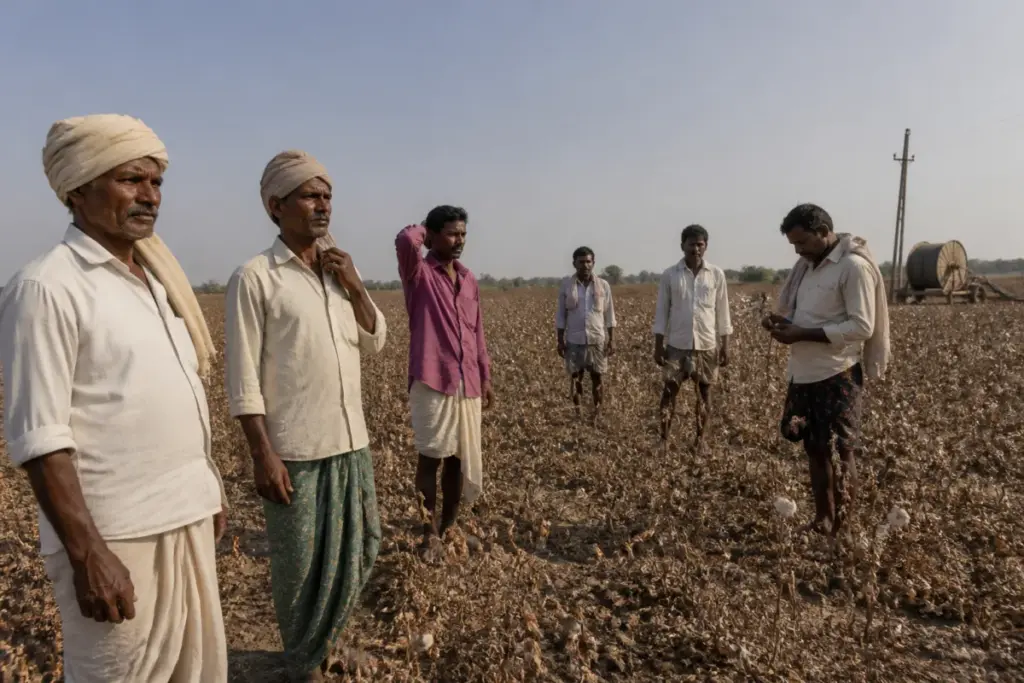 Telangana drought relief demand linked to farmers, crop losses and water conservation