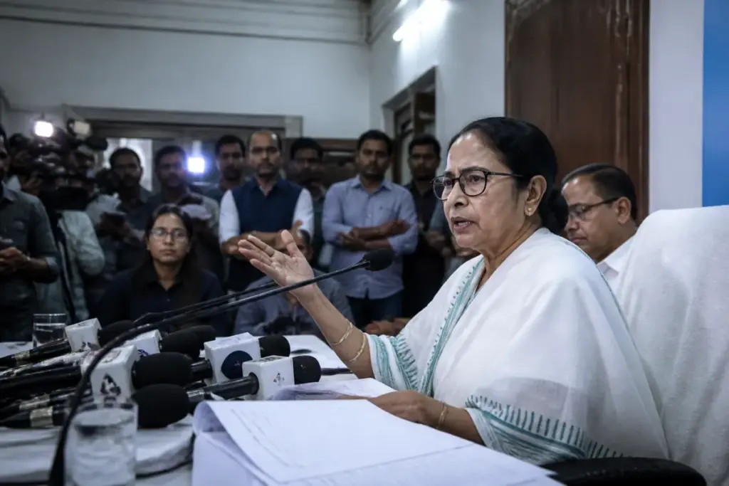 West Bengal SIR voter roll revision discussed at a BJP press conference in Kolkata
