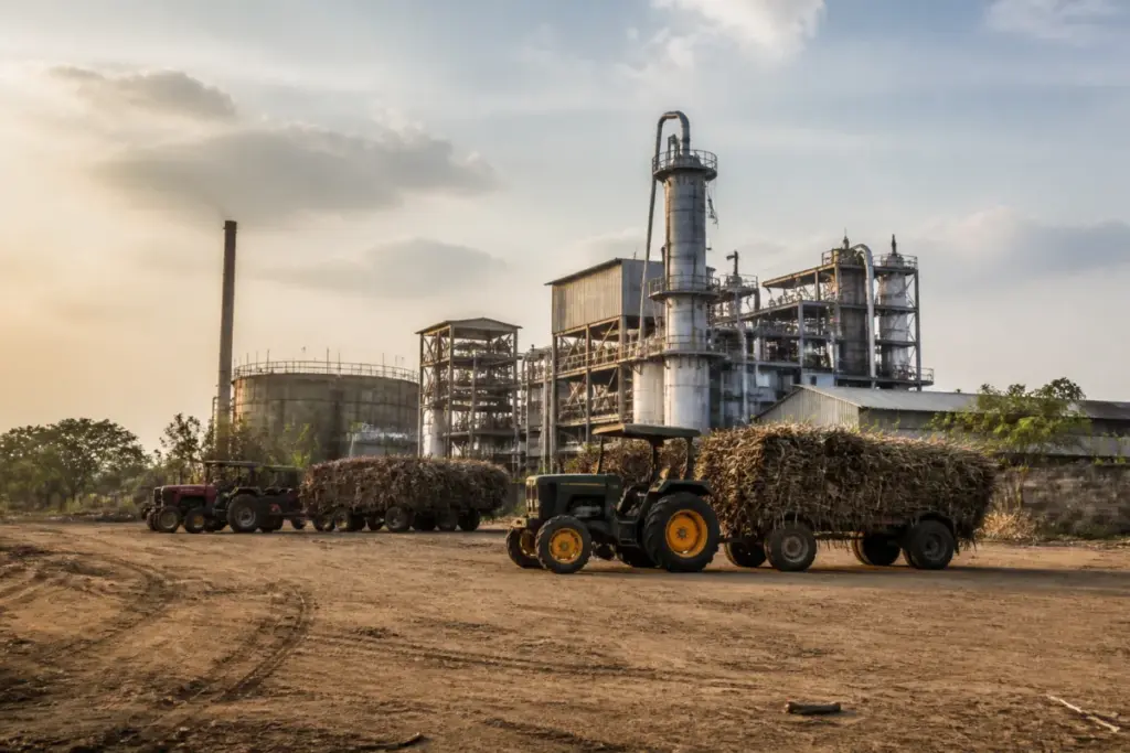 Mohanur sugar mill distillery affected by a molasses shortage in Namakkal