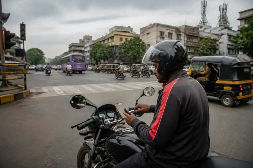 Rapido Pune FIR linked to alleged illegal bike taxi operations on a Pune street