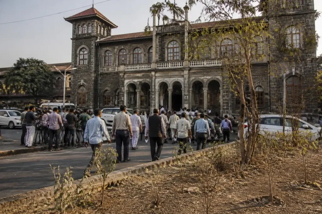 Pune PMC building linked to a drought relief funding dispute involving corporators