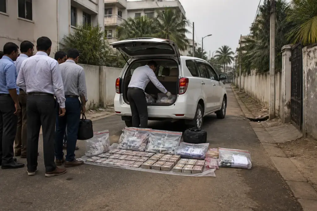 Odisha Vigilance cash seizure linked to a search involving an engineer in Bhubaneswar