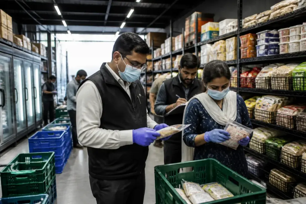 Food safety case involving packaged food seized during a Maharashtra FDA inspection