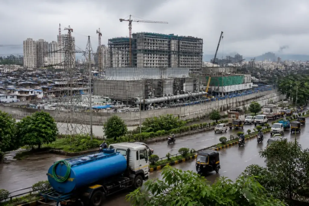 Balkum data centre site in Thane amid concerns over water security and urban infrastructure