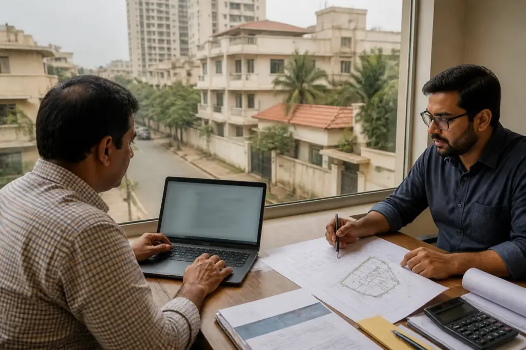 Bengaluru A-eKhata property records being processed through an online civic service
