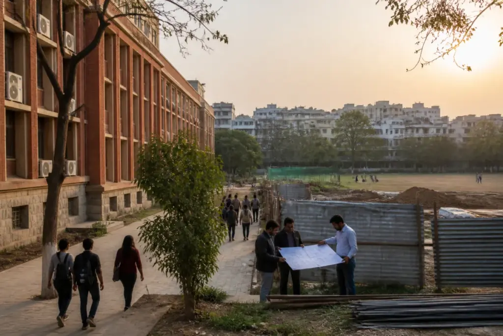 Delhi college expansion plans for new buildings and hostels under Master Plan 2041