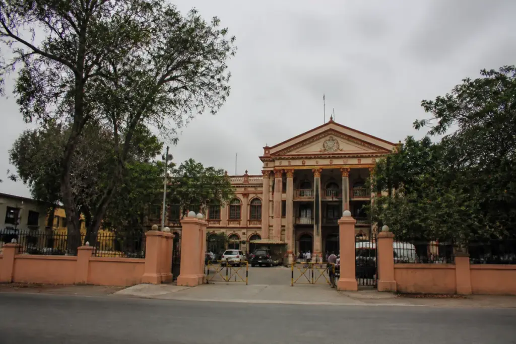 Mysuru court building linked to the child murder case and pending High Court confirmation.