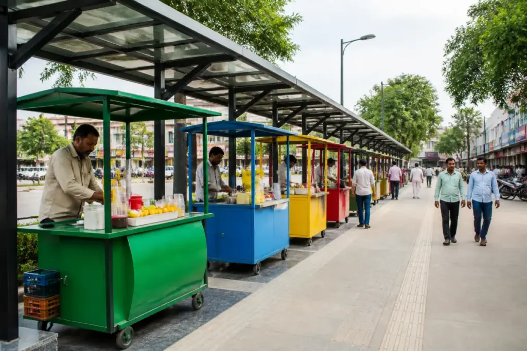 Colour-coded carts proposed for Chandigarh street vendors in a planned vending zone