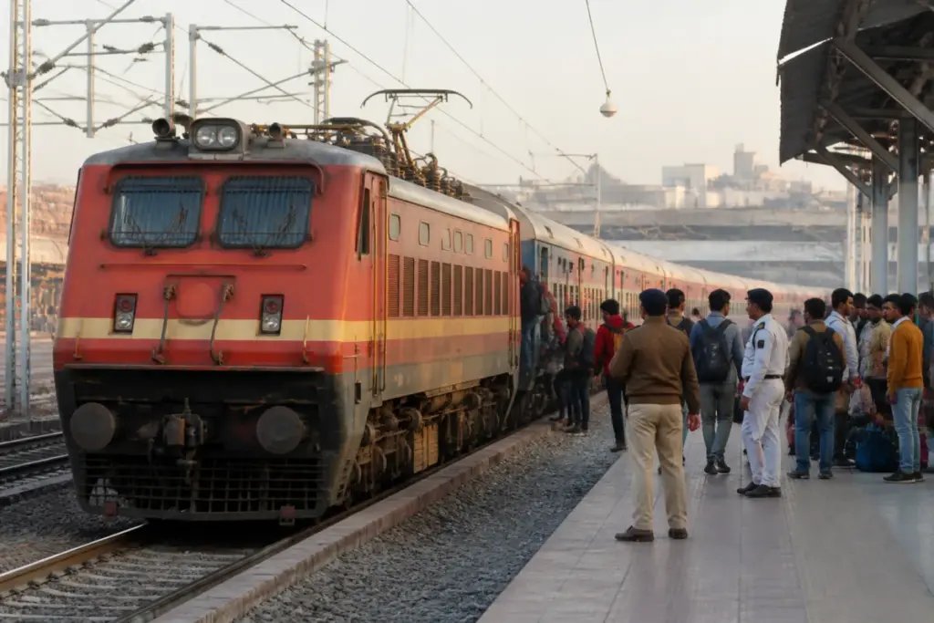 Sabarmati Katra Express train providing direct rail connectivity from Gujarat to Katra