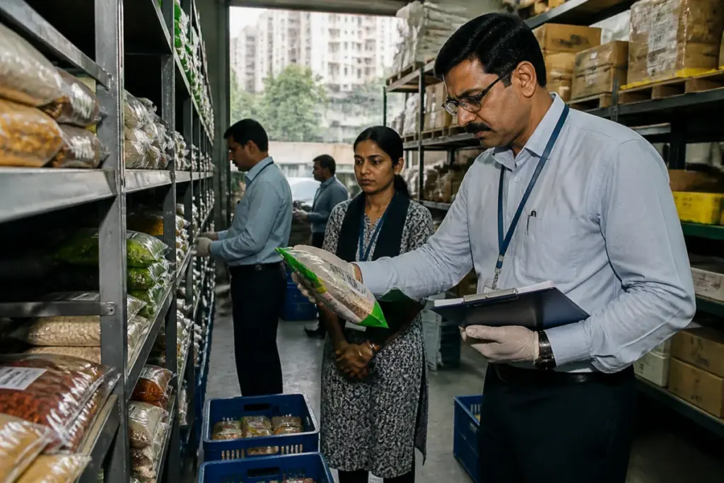 Food safety case involving a Maharashtra FDA inspection of quick-commerce food storage