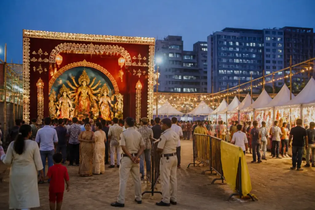 Hyderabad Durga Puja organisers seek police protection at a festival venue