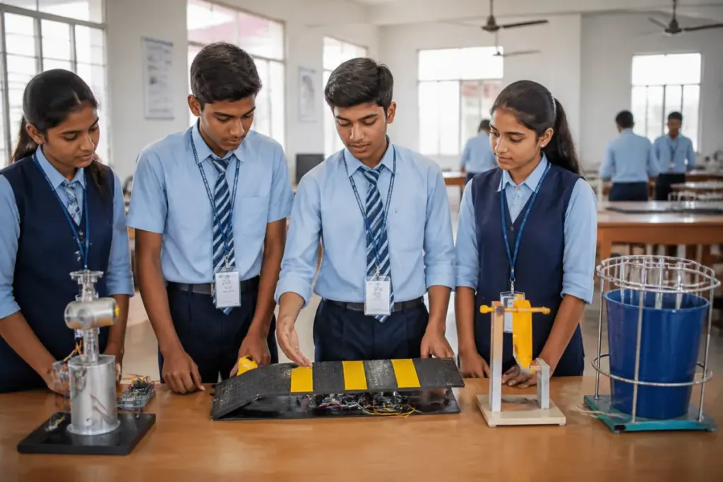 UP student innovators presenting practical safety and technology solutions