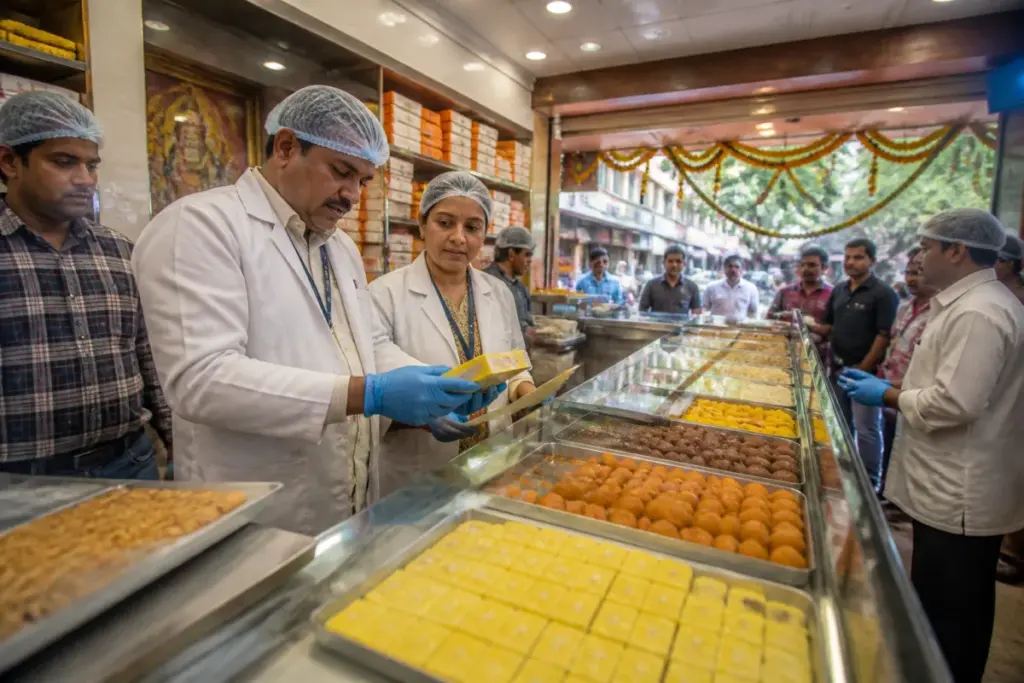 Bengaluru sweet shops inspected during Karnataka’s festive food safety campaign