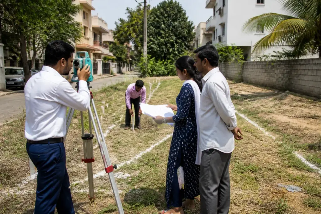 Bengaluru site subdivision plan for a jointly owned residential property