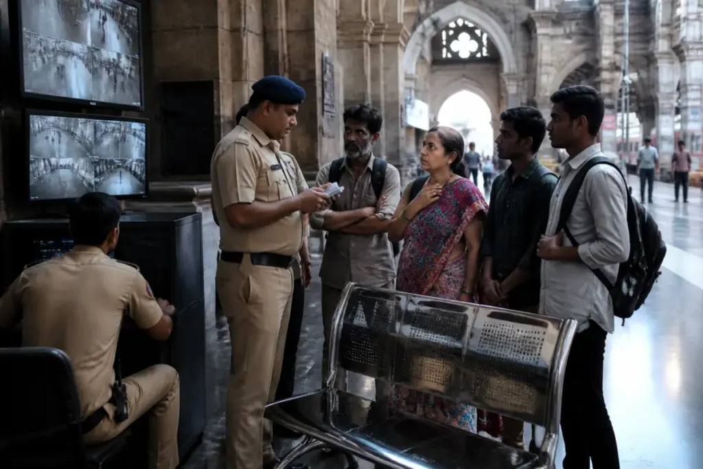 CSMT child kidnapping case as railway police investigate the station concourse