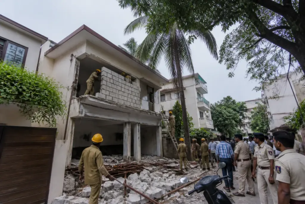 BMC demolition action at a Juhu bungalow over unauthorised construction