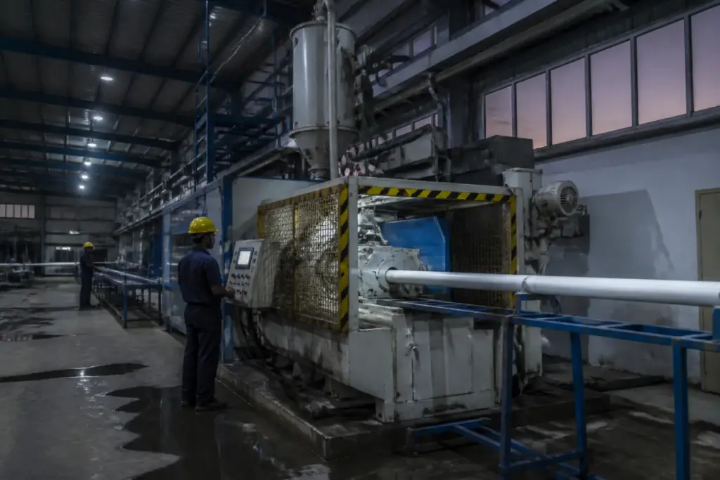 SIPCOT factory accident involving a PVC-cutting machine at an industrial unit in Gummidipoondi