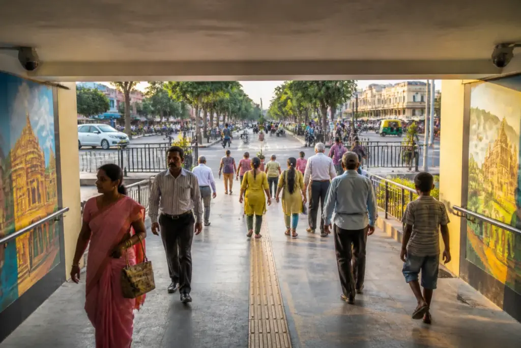 Sayyajirao Road subway in Mysuru reopened with CCTV and artwork for safer pedestrian crossings