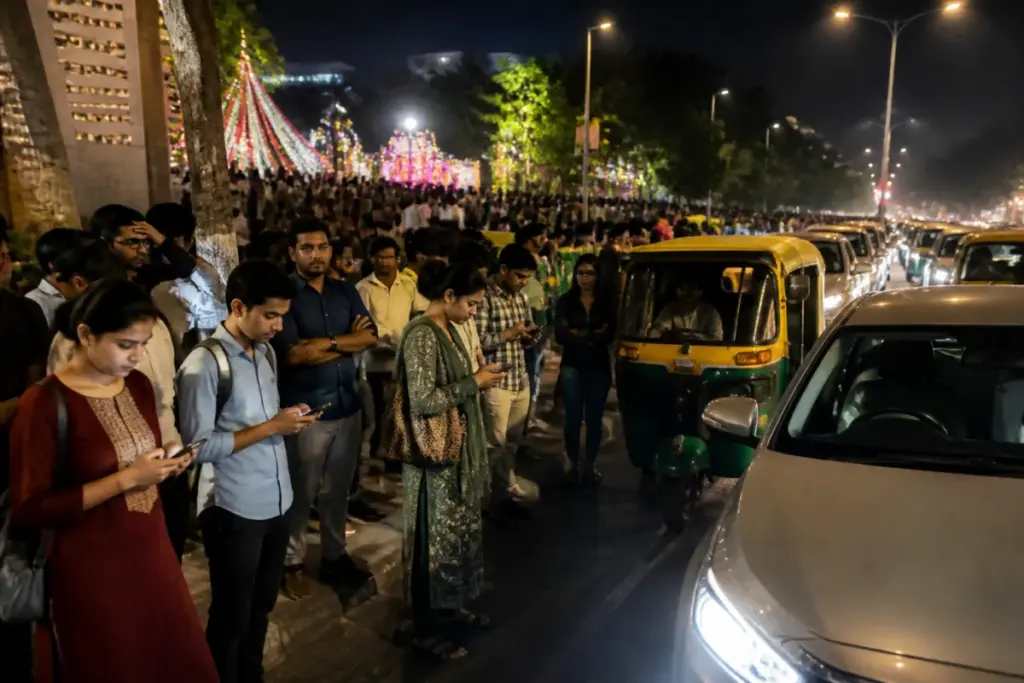 Ahmedabad cab fares rising as passengers wait for app-based autos during Navratri