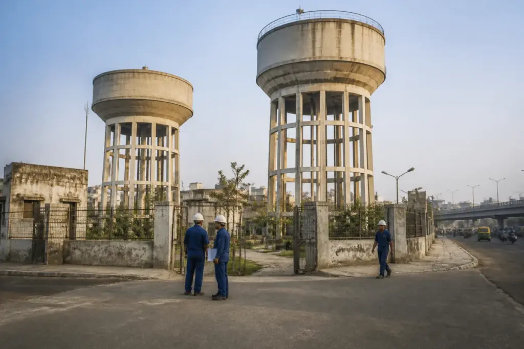 AMC water tanks and civic infrastructure in Ahmedabad under municipal safety scrutiny
