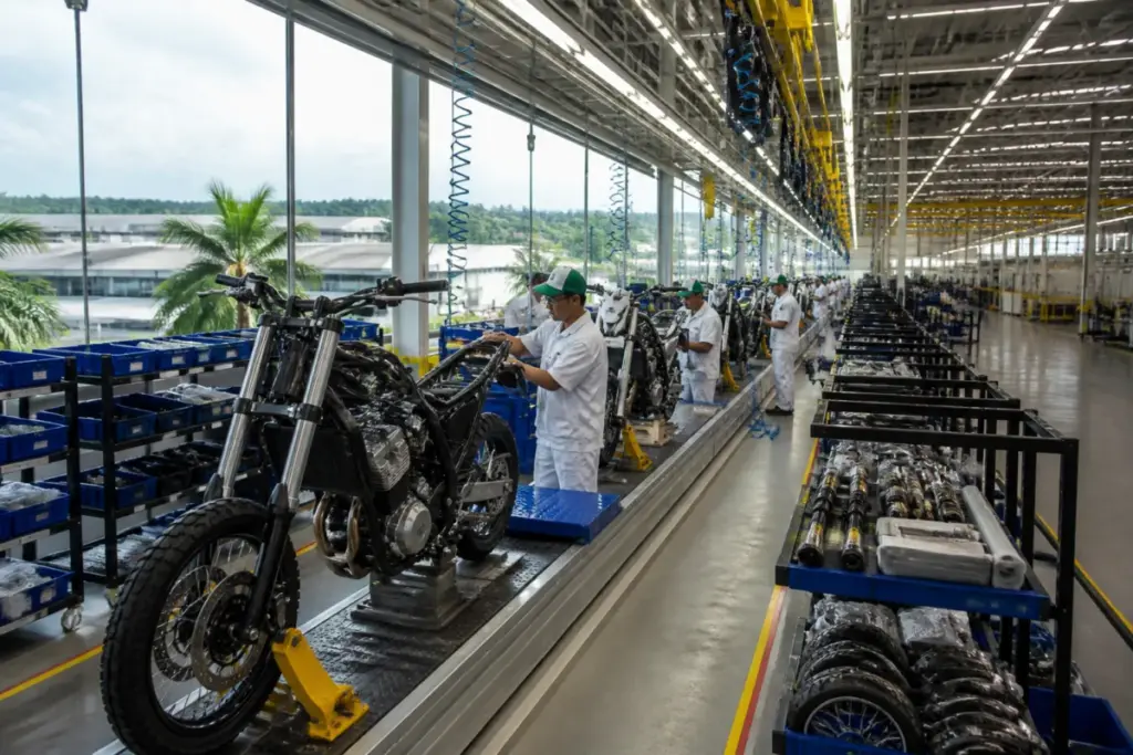 KTM Brazil assembly plant in Manaus supporting KTM and Husqvarna motorcycle production