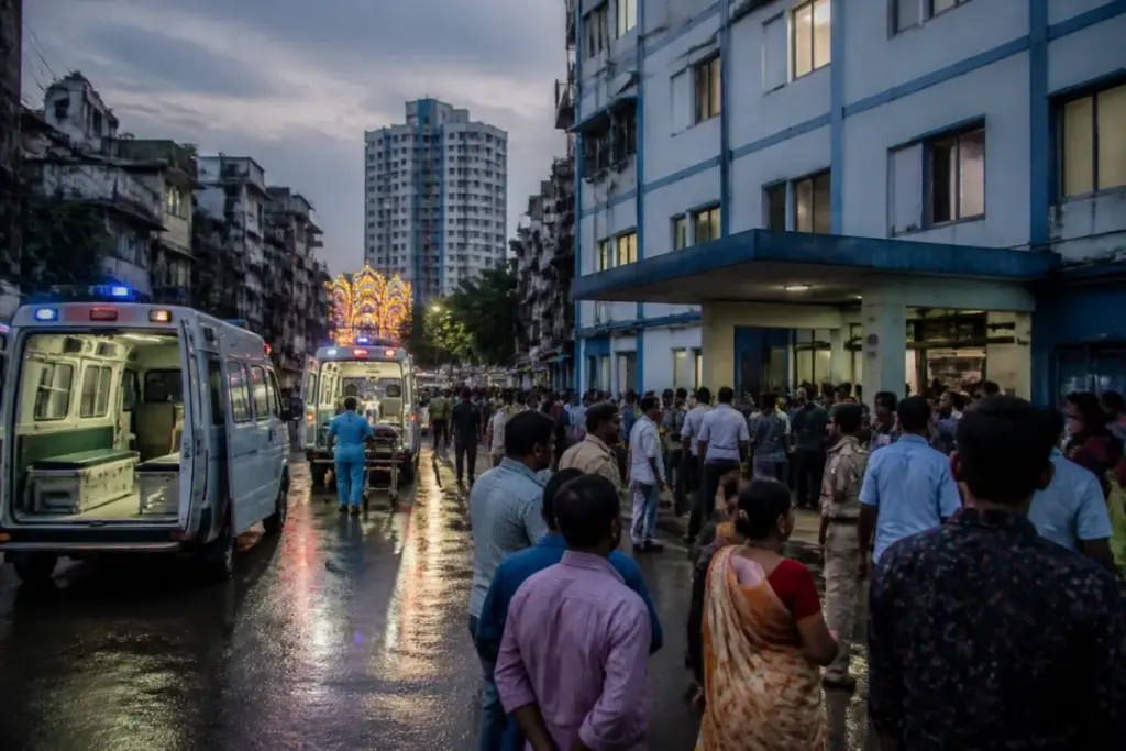 Amit Shah Kolkata visit after a fatal stampede at a Durga Puja pandal