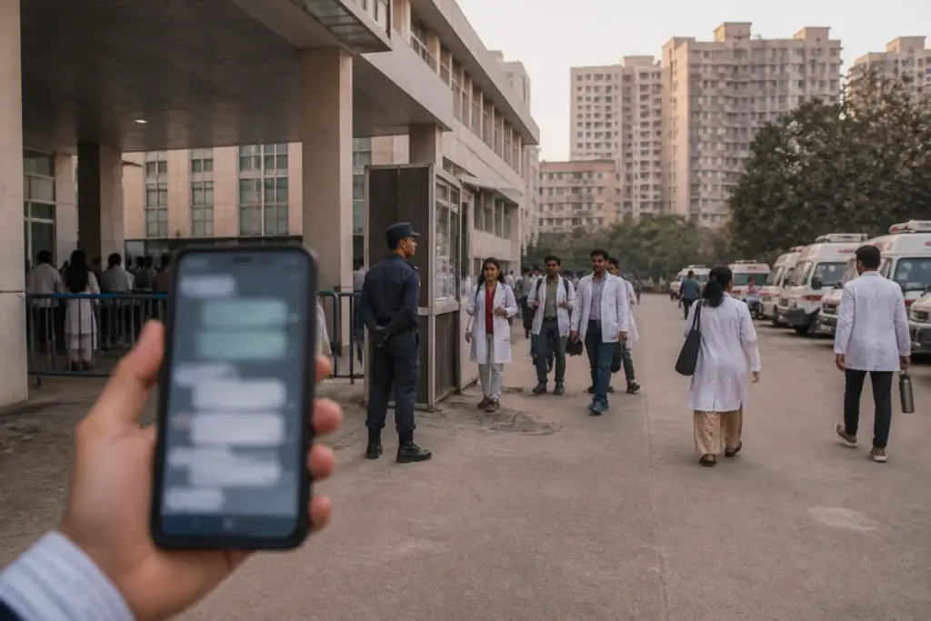 Delhi government hospital resident doctor seats allegation linked to recruitment messages