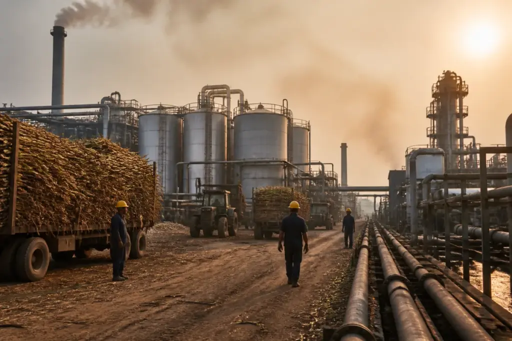 Ethanol production ban affecting sugar mills and molasses-based industrial facilities in India