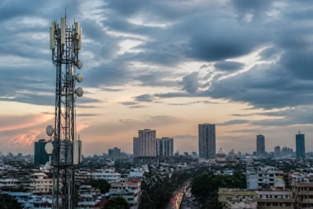 RCom spectrum curative petition and telecom infrastructure represented by a communications tower