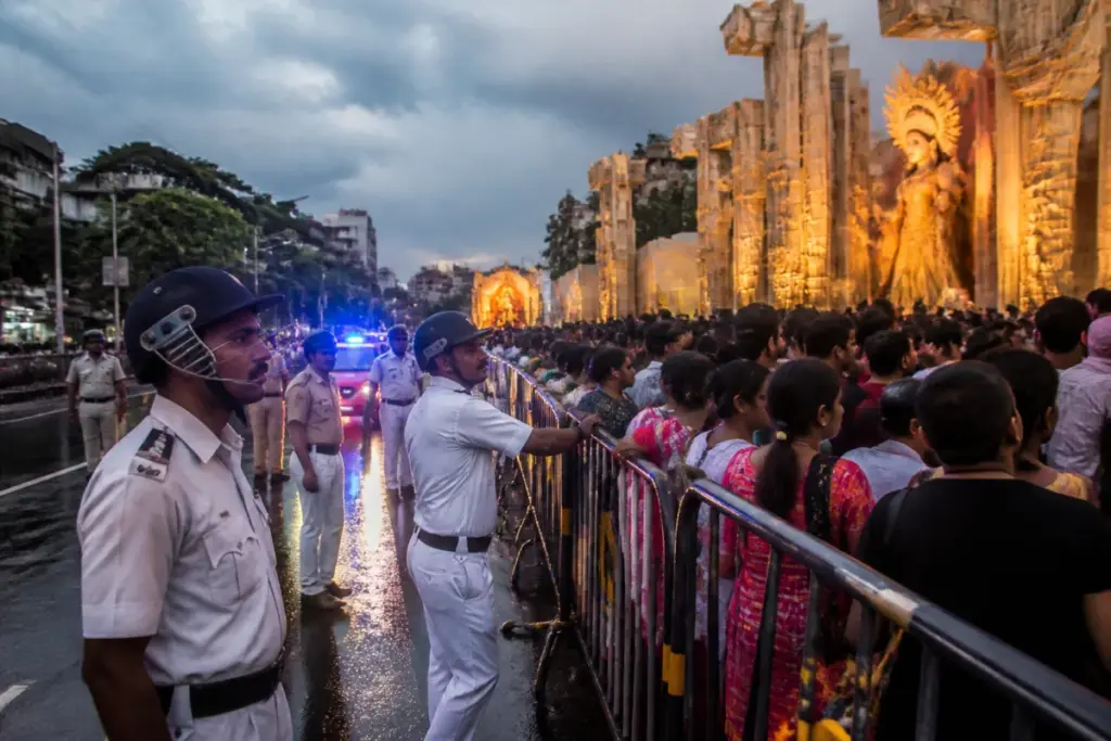 Girish Park police station and Kolkata Police crowd-control arrangements after the Chorbagan stampede