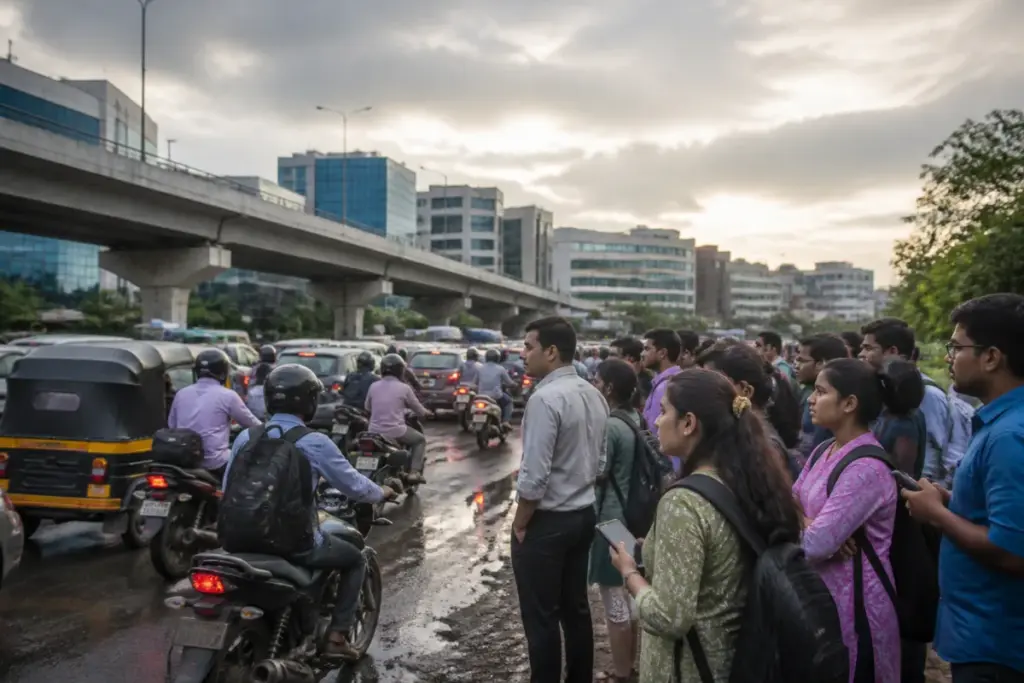 Pune bike taxi ban leaves commuters waiting beside congested city traffic
