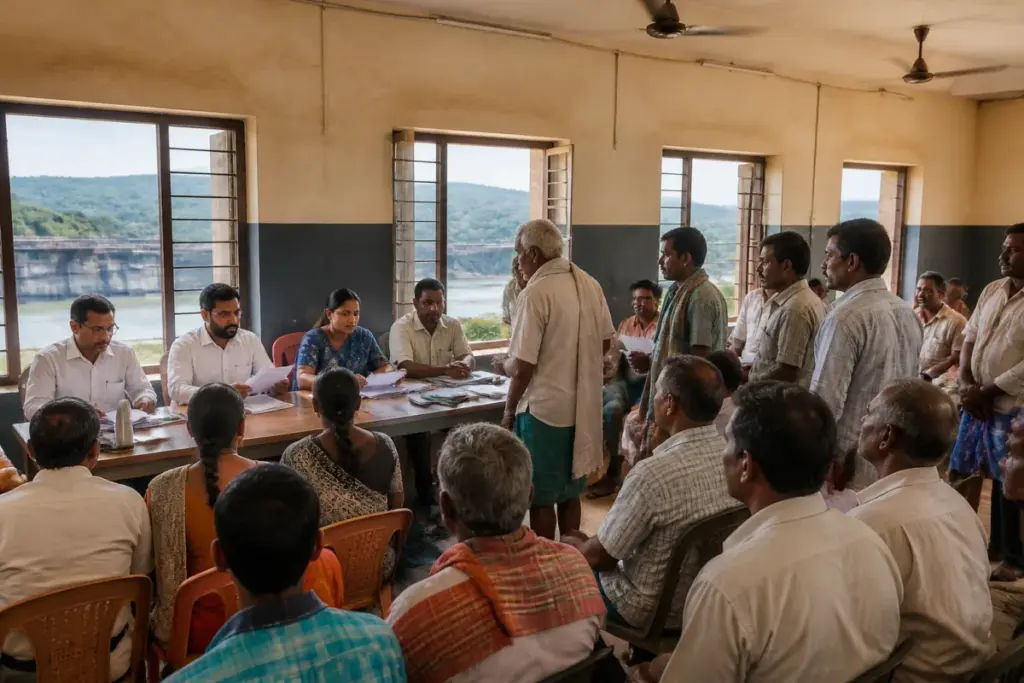 Hosanagara development issues raised at a public grievance meeting in Nagar hobli