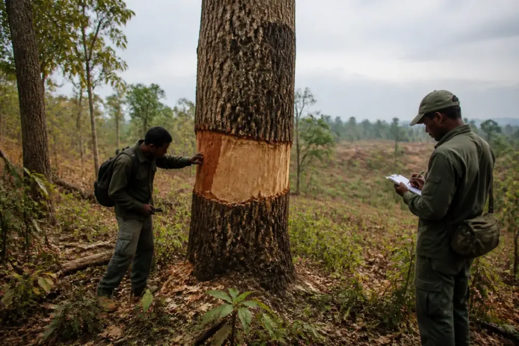 Mahanadi River conservation effort to restore girdled trees in Chhattisgarh's Udanti Sitanadi reserve