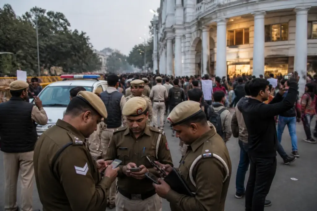 Delhi Police notice to X linked to alleged fake videos from a Connaught Place protest