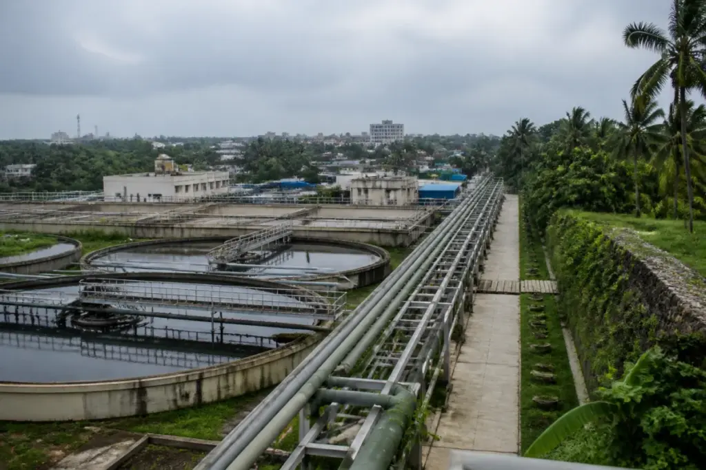 Thiruvananthapuram sewage recycling project at the Muttathara treatment facility